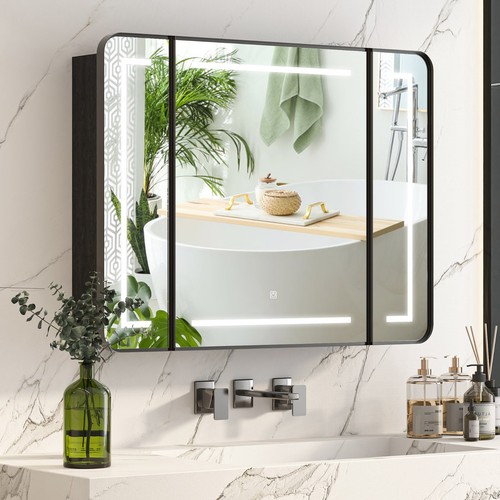 3türig led spiegelschrank - 3türig,
