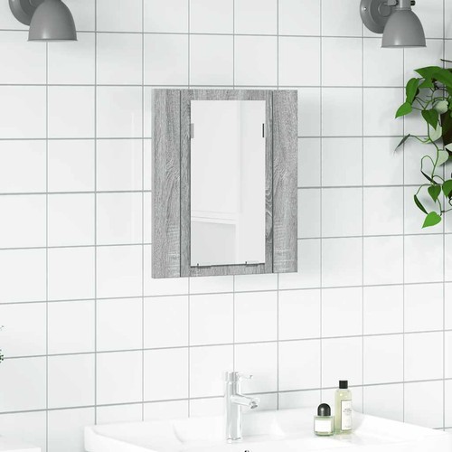 Vidaxl led spiegelschrank - vidaxl, grau