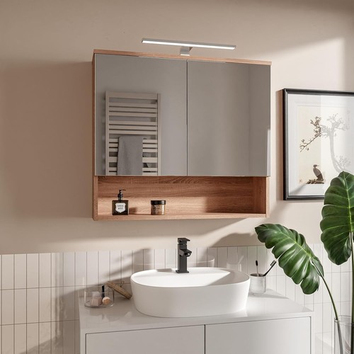 Spiegelschrank bad chrom led - spiegelschrank,