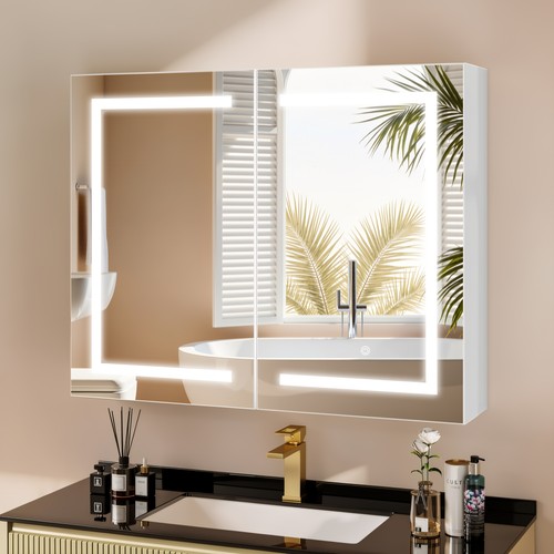 Spiegelschrank bad mit led - spiegelschrank,