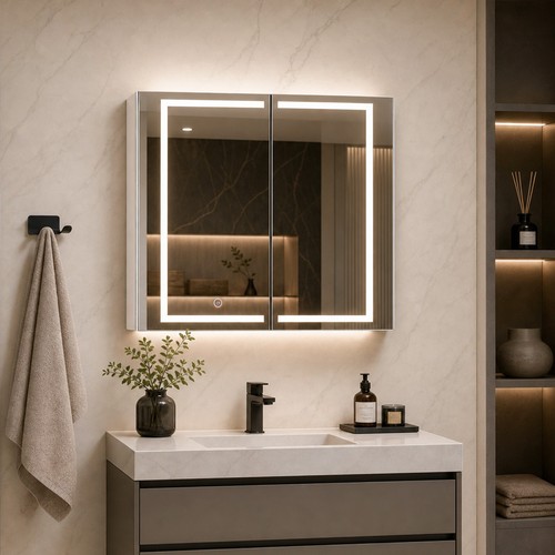 Spiegelschrank led touch - spiegelschrank,